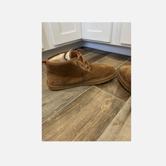 MEN'S UGG NEUMEL SUEDE BOOT CHESTNUT BROWN SIZE 12 3236 - Picture 16 of 16